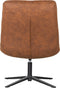 WOOOD Dirkje Draaifauteuil - Leerlook - Cognac - 101x70x85
