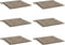vidaXL - Tuinstoelkussens - 6 - st - 50x50x3 - cm - oxford - stof - taupe