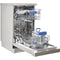 Ok ODW 4551 D FS S - Vrijstaande Vaatwasser 45 cm - 10 Couverts - Zilver