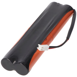 Emergency light battery NiMH 4.8V 3700mAh L2x2 4/3A - vervangt GP400LAHT4S6 - zwart
