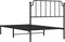 vidaXL - Bedframe - met - hoofdbord - metaal - zwart - 100x190 - cm