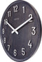 Grote wandklok - 50cm- Stille klok - Walnoot - zwart - NeXtime Precious