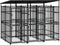 vidaXL - Hondenkennel - 3,69 - m² - staal