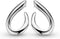 Casa Jewelry Oorhangers Fame - Zilver - Luxueuze oorhangers