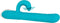 Stotende vibrator met intense clitorisstimulator Evolved -