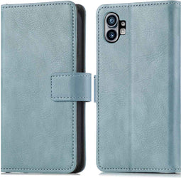 imoshion Hoesje Geschikt voor Nothing Phone (1) Hoesje Met Pasjeshouder - imoshion Luxe Bookcase - Lichtblauw
