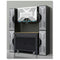BluCave - Metalen opbergkast - Stapelbaar - 2 schappen