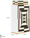 Richmond Pot Filou groot (Black/white)