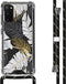 iMoshion Hoesje Geschikt voor Samsung Galaxy S20 Hoesje Met Koord - iMoshion Design Hoesje met Koord - Goud / Zwart / Transparant / Glamour Botanic