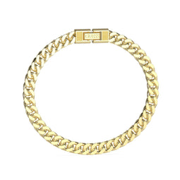 Guess LINK CITY - Heren Armband - Staal - Goudkleurig - 20.50 cm