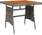 vidaXL - Tuintafel - 70x70x72 - cm - poly - rattan - en - massief - acaciahout - grijs