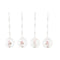 Kerstversiering DKD Home Decor Kristal Hars (7 x 6 x 8 cm) (4 Stuks)