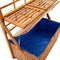 vidaXL - Opbergbox - met - latwerk - 99x50x160 - cm - massief - acaciahout