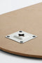 Mica Decorations Avilo - Wandspiegel - Ovaal abstract ontwerp - Donkerrood - L58 x B31 cm