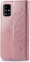 Hoesje Met Pasjeshouder Geschikt voor Samsung Galaxy A51 - Mandala Bookcase - Roze