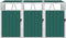 vidaXL - Afvalbakberging - driedubbel - 213x81x121 - cm - staal - groen