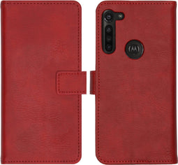 iMoshion Hoesje Geschikt voor Motorola Moto G8 Power Hoesje Met Pasjeshouder - iMoshion Luxe Bookcase - Rood