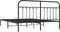 vidaXL - Bedframe - met - hoofdbord - metaal - zwart - 180x200 - cm