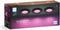 Philips Hue Slim inbouwspot - LED Multi-color - IP44 spatwaterdicht - Zwart (set van 3)