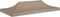 vidaXL - Partytentdak 270 g/m² - 6x3 m - Taupe