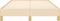 vidaXL - Bedframe - zonder - matras - 120x190 - cm - stof - crèmekleurig