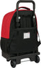Schoolrugzak met Wielen Sevilla Fútbol Club Zwart Rood 33 X 45 X 22 cm
