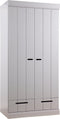 WOOOD Connect Kledingkast 2-Deurs met Lade - Grenen -Grijs - 195x94x53
