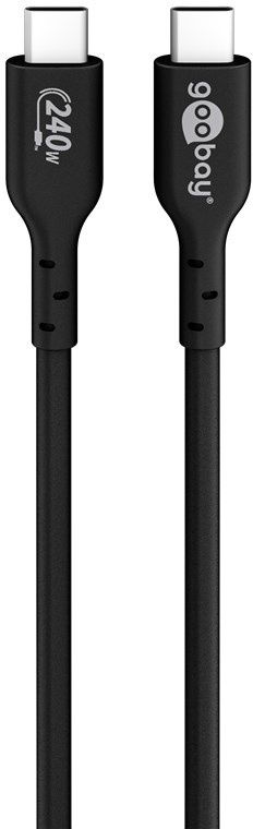 Goobay 61717 - USB-C naar USB-C kabel - 240W Power Delivery - Zwart