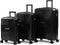Milanoro Kofferset - 3-delig - Lichtgewicht Polypropyleen 360° Wielen TSA-slot - Zwart (3 stuks)