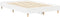 vidaXL - Bedframe - zonder - matras - 135x190 - cm - spaanplaat - wit