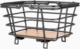 ATRANVELO AVS Hoog XL - Fietsmand - Houten bodem 23L - Zwart