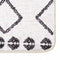 vidaXL - Vloerkleed - wasbaar - anti-slip - 190x300 - cm - zwart - en - wit