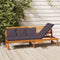 vidaXL - Dagbed - met - grijs - kussen - 200x60x75 - cm - massief - acaciahout