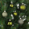 House of Seasons - Plastic Kerstballen Set - 46 stuks - Ø4/6/8 cm - Donkergroen