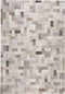 KORFEZ - Laagpolig vloerkleed - Grijs - 160 x 230 cm - Leer