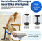 Backerz Wiebelkruk - Ergonomische Balanskruk - Hoogte 55-80cm - Wit
