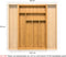 Budu Bestekbak #50 - Uitschuifbaar Bamboe Bestekcassette - 6/8 vakken - 50 x 34,1 - 56 cm (1 stuk)