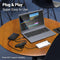 HOPDAY Ultra Slim USB 3.0 Hub - 4 Poorten - 5 Gbps - Zwart