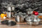 Royalty Line® 1232 Pannenset Inductie - 12 Delige Pannensets - PFAS vrij - Kookpannen Geschikt Voor Alle Warmtebronnen - Pan Met Deksel - RVS
