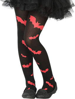 ATOSA - Zwarte en rode vleermuis panty voor kinderen