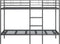 vidaXL - Stapelbed - zonder - matras - 107x203 - cm - staal - zwart