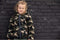 B.Nosy Reversible winterjas - Jongens - Teddy kwaliteit met camouflage print - Oxford blue - Maat 116