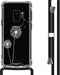 iMoshion Hoesje Geschikt voor Samsung Galaxy S9 Hoesje Met Koord - iMoshion Design Hoesje met Koord - Wit / Transparant / Dandelion