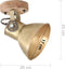 vidaXL Wand-/plafondlampen industrieel 2 st E27 20x25 cm messingkleur
