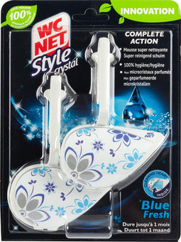 WC NET Style toiletblokje Blue Fresh, pak van 2 stuks
