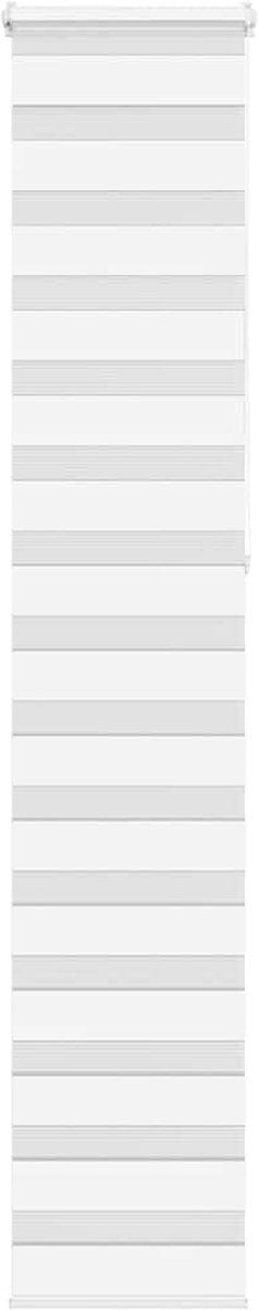 vidaXL - Zebra - rolgordijn - 45x230 - cm - stofbreedte - 40,9 - cm - polyester - wit