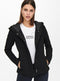 ONLY ONLSEDONA LIGHT SHORT JACKET OTW NOOS - Korte jas met capuchon - Effen kleur - M (38)