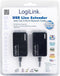 LogiLink UA0021D - USB Extender - Verlenging tot 60 m via RJ45 - Zwart