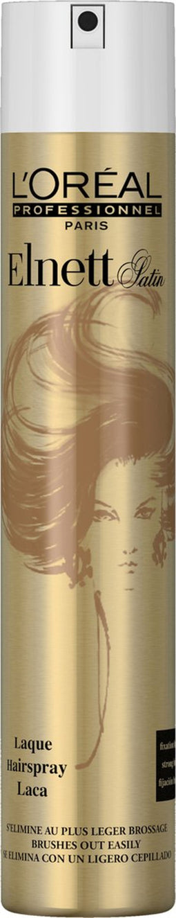 L'Oréal Professionnel Elnett Strong Haarspray - Voor een sterke hold en natuurlijke glans - Voor alle haartypes - 500 ml