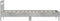 vidaXL - Bedframe - met - hoofdbord - en - LED-verlichting - betongrijs - 90x190 - cm
